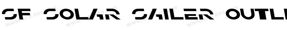 SF Solar Sailer Outline字体转换